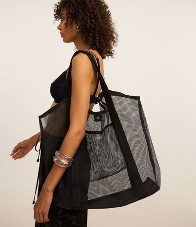 Bolsa de Playa Mediana en Tela 8