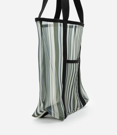 Bolsa de Playa Grande en Tela Rayada 3