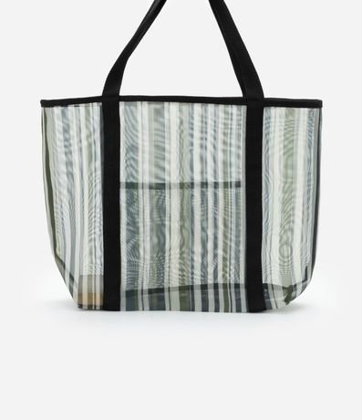Bolsa de Playa Grande en Tela Rayada 4