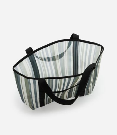 Bolsa de Playa Grande en Tela Rayada 6