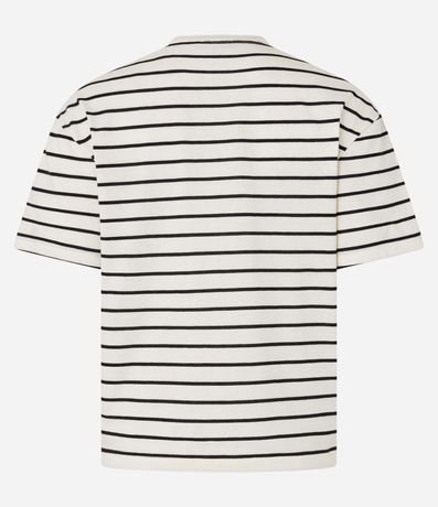 Remera Boxy Rayada en Algodón con Lettering Darling 7