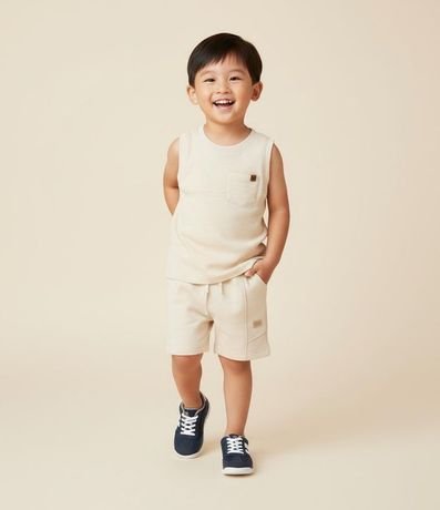 Musculosa Infantil en Algodón con Bolsillo - Talle 1 a 5 años