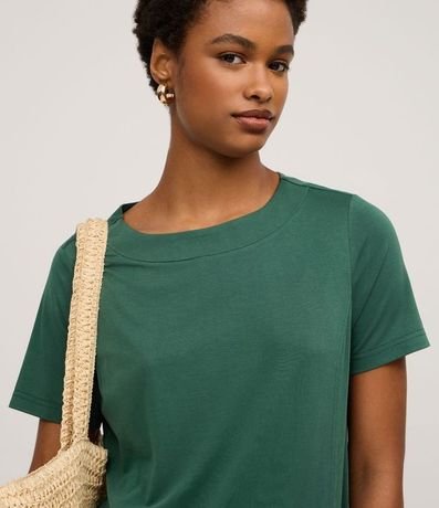 Vestido T-Shirt en Media Malla con Bolsillos 3