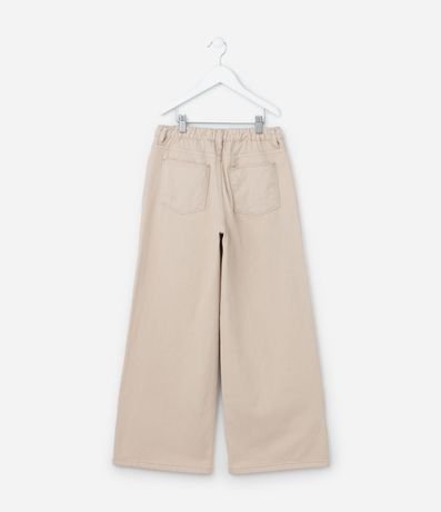 Pantalón Wide Leg Infantil en Sarga - Talle 5 a 14 años 2