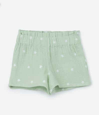 Conjunto Infantil en Tricolina con Bordado Floral - Talle 3 a 18 Meses 5