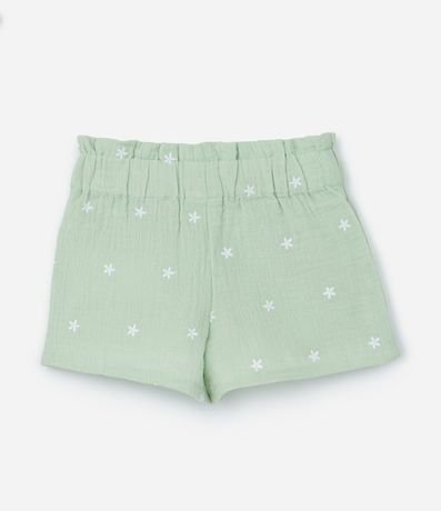 Conjunto Infantil en Tricolina con Bordado Floral - Talle 3 a 18 Meses 6