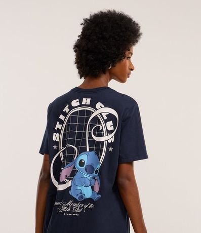 Remera en Algodón con Estampa Frente y Espalda de Stitch