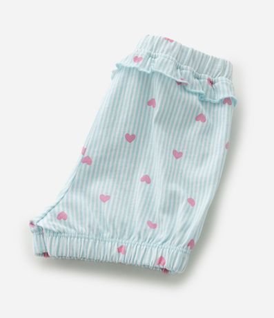 Conjunto Infantil con Estampa de Rayas y Corazones - Talle 0 a 18 Meses 9