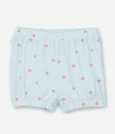 Conjunto Infantil con Estampa de Rayas y Corazones - Talle 0 a 18 Meses 4