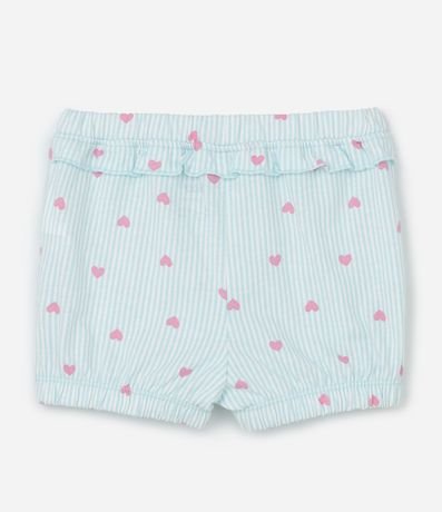 Conjunto Infantil con Estampa de Rayas y Corazones - Talle 0 a 18 Meses 5