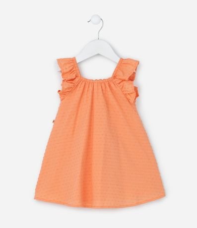 Vestido Infantil en Tricolina con Estampa Floral y Bombacha - Talle 3 a 18 Meses 3