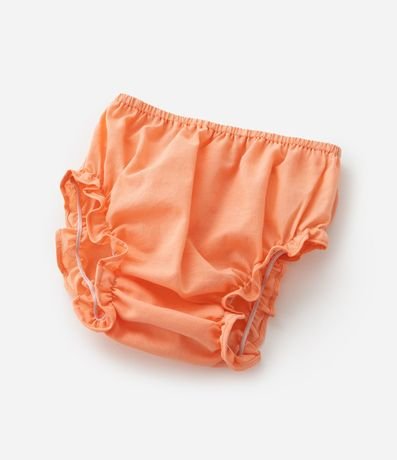 Vestido Infantil en Tricolina con Estampa Floral y Bombacha - Talle 3 a 18 Meses 4