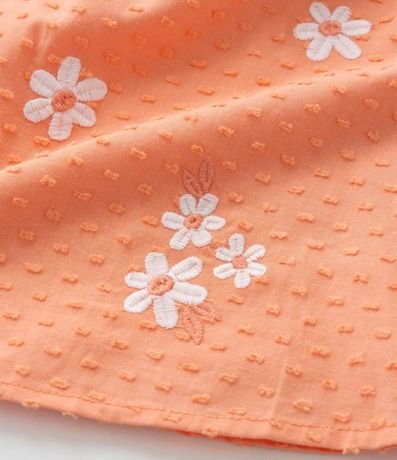 Vestido Infantil en Tricolina con Estampa Floral y Bombacha - Talle 3 a 18 Meses 5