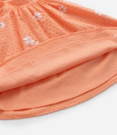 Vestido Infantil en Tricolina con Estampa Floral y Bombacha - Talle 3 a 18 Meses 6