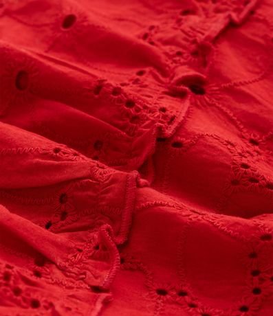 Vestido Infantil en Tricolina con Volados y Bombacha - Talle 3 a 18 Meses 5