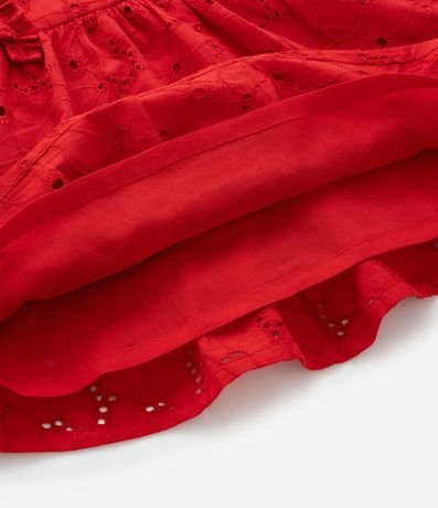 Vestido Infantil en Tricolina con Volados y Bombacha - Talle 3 a 18 Meses 6