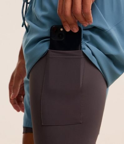 Bermuda Deportiva con Short de Compresión y Bolsillo Funcional 2