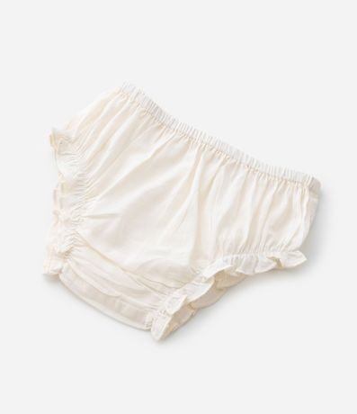 Vestido Infantil en Tricolina con Estampa Floral y Bombacha - Talle 3 a 18 Meses 11