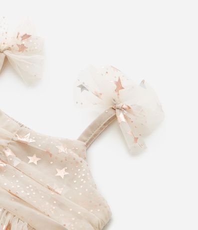 Vestido Infantil con Tule de Estrellas y Bombacha - Talle 3 a 18 Meses 7