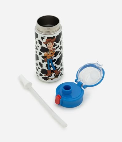 Botella Térmica en Metal con Tapa Botón y Estampa Woody 5