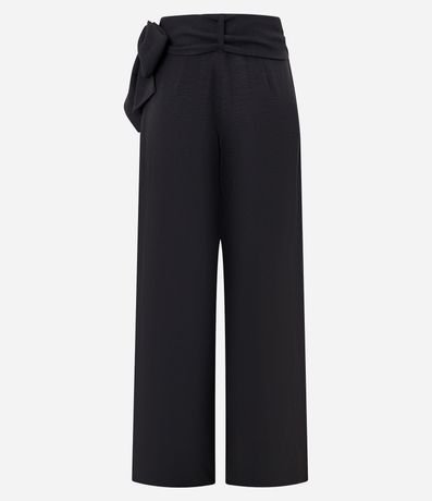 Pantalón Pantalona Sastrería con Superposición y Lazo Lateral 6