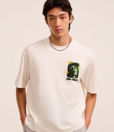 Remera Boxy en Algodón con Estampa Billie Eilish