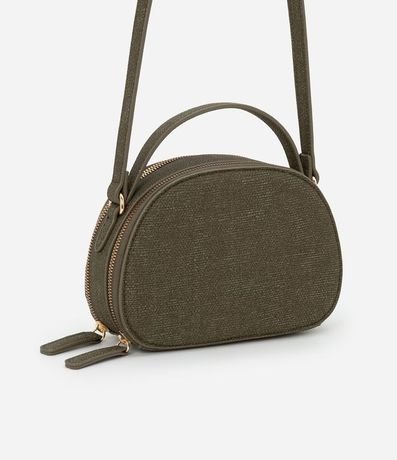 Bolso Redondo Transversal con Cierre por Cremallera