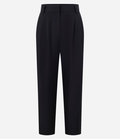 Pantalón Recto Sastrería con Trabillas y Pliegues 5