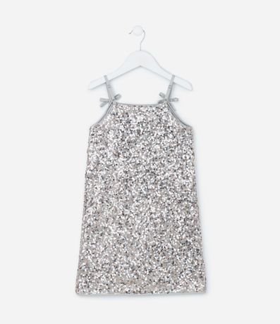 Vestido Infantil en Lentejuela  -Talle 5 a 14 años 2