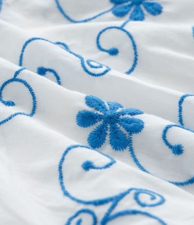 Pollera Infantil en Laise con Volados Bordados - Talle 5 a 14 años 5