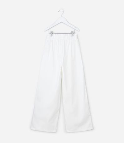 Pantalón Wide Leg Infantil en Sarga con Aplicación de Brillos- Talle 5 a 14 años 2