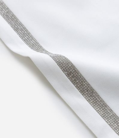 Pantalón Wide Leg Infantil en Sarga con Aplicación de Brillos- Talle 5 a 14 años 7