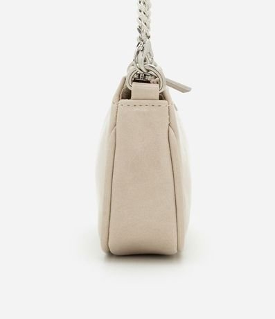 Cartera Baguette Pequena en PU Glossy con Asas Desmontables 3