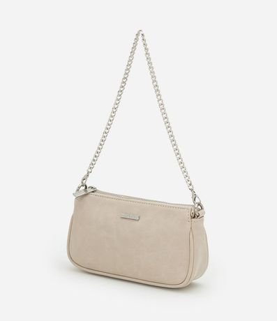 Cartera Baguette Pequena en PU Glossy con Asas Desmontables 7