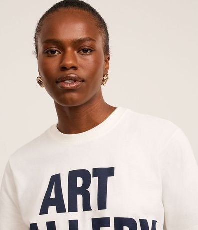 Remera en Algodón con Lettering Art Gallery 4