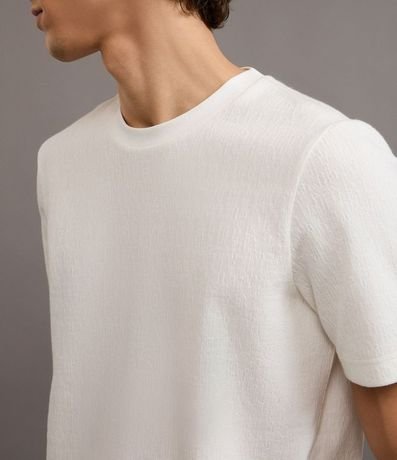 Remera Slim en Algodón Texturizada 3