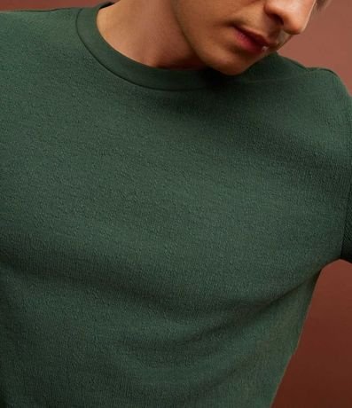 Remera Slim en Algodón Texturizada 3