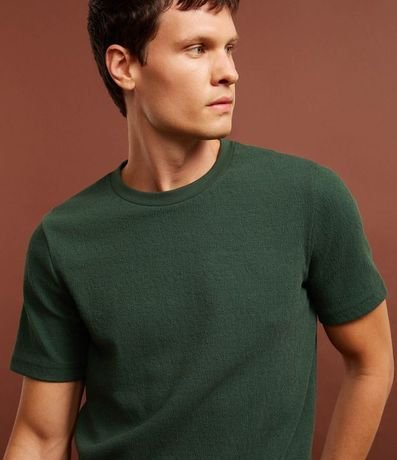 Remera Slim en Algodón Texturizada 5