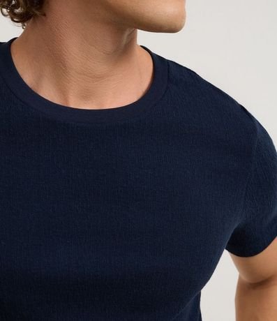 Remera Slim en Algodón Texturizada 3