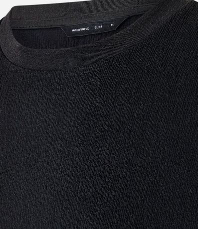 Remera Slim en Algodón Texturizada 8