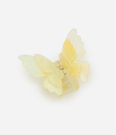 Pinza para el Pelo con Efecto Marmorizado y Forma de Mariposa Doble