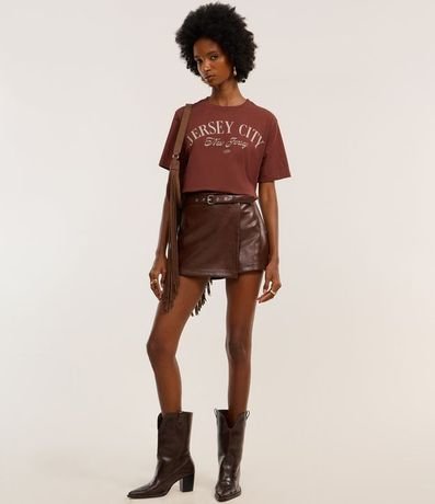 Remera T-shirt en Algodón con Estampa Jersey City 2