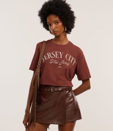 Remera T-shirt en Algodón con Estampa Jersey City 3