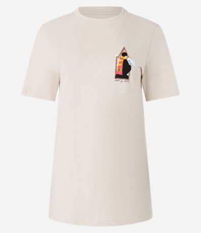 Remera T-shirt en Algodón con Estampa Frente y Espalda Harry Best Owl 5