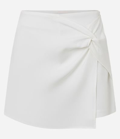 Short Pollera en Sastrería con Nudo Delantero 5