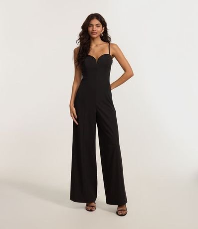 Mono Pantalona Sastrería con Escote Corazón 1