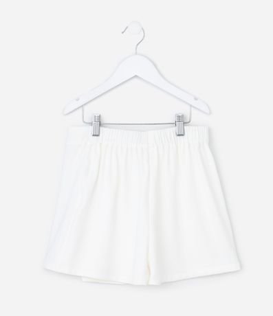 Short Pollera Infantil en Crepé con Brillos Sastre - Talle 5 a 14 años 2