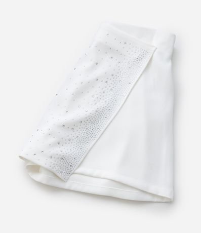 Short Pollera Infantil en Crepé con Brillos Sastre - Talle 5 a 14 años 7