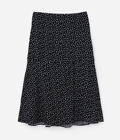 Pollera Midi con Fenda y Estampa de Lunares Curve & Plus Size 5
