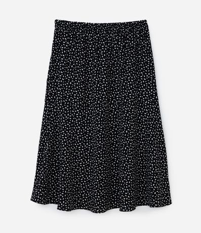 Pollera Midi con Fenda y Estampa de Lunares Curve & Plus Size 6